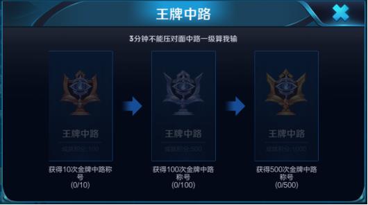 《王者荣耀》王牌中路成就完成攻略
