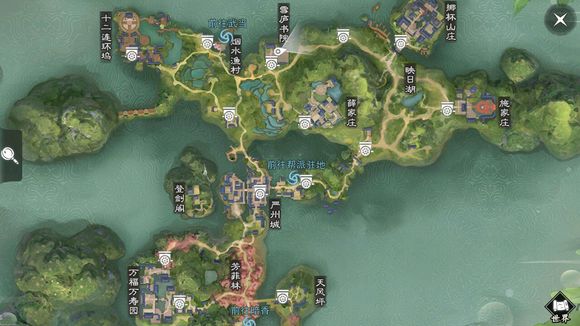 《楚留香》手游4月9日坐观万象打坐点位置