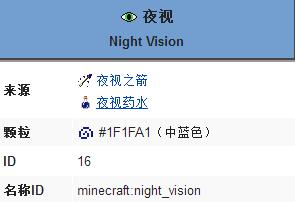 《我的世界》夜视buff的效果作用一览