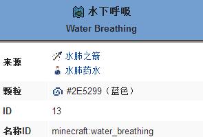 《我的世界》水下呼吸buff的效果作用一览
