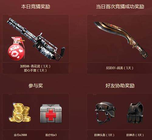 CF手游生存特训竞猜活动