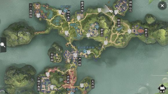 《楚留香》手游3月29日坐观万象打坐点位置