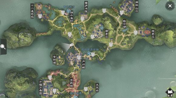 《楚留香》手游3月29日坐观万象打坐点位置