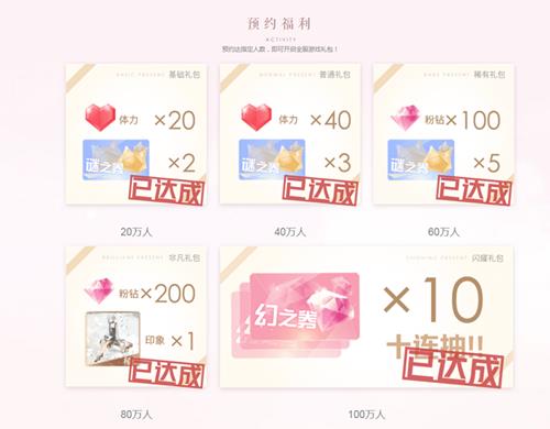 《闪耀暖暖》预约奖励有哪些