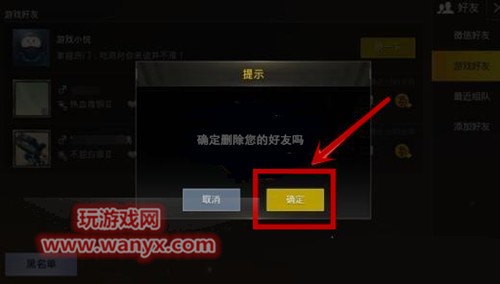 《绝对求生:刺激战场》怎么删好友