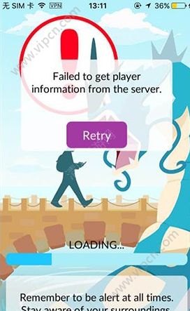 Pokemon GO出现failed to get player information解决方法