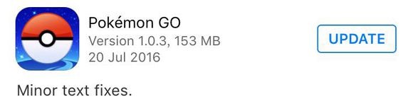 《精灵宝可梦GO》1.03版本会更新哪些内容