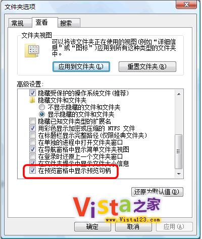 让Vista系统的资源管理器预览文档 让Vista系统的资源管理器预览文档