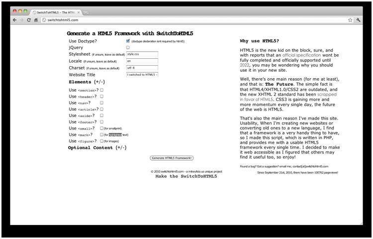 HTML5开发工具大盘点:10款应该评测