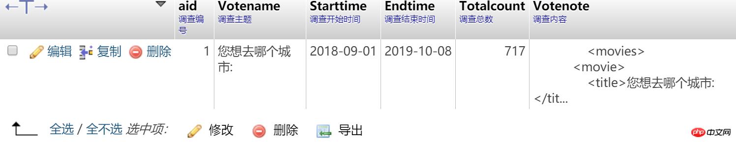 php+mysql+xml实现的问卷调查(代码)